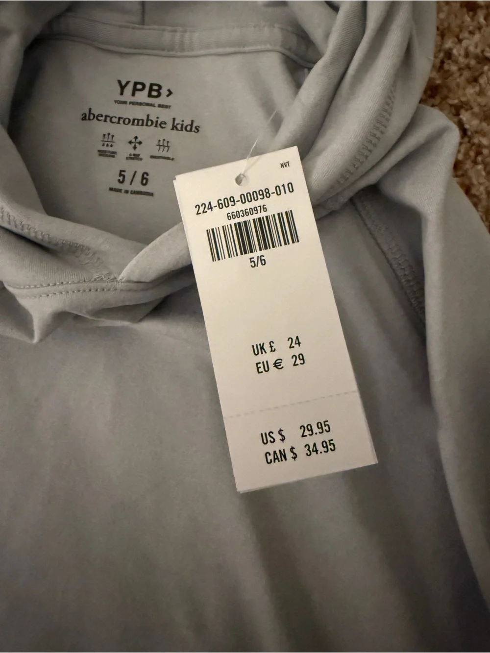 Abercrombie kids long sleeve hoodie